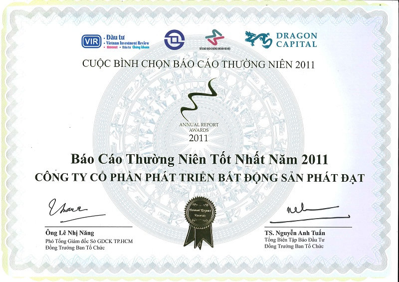 GIẢI THƯỞNG BÁO CÁO THƯỜNG NIÊN TỐT NHẤT