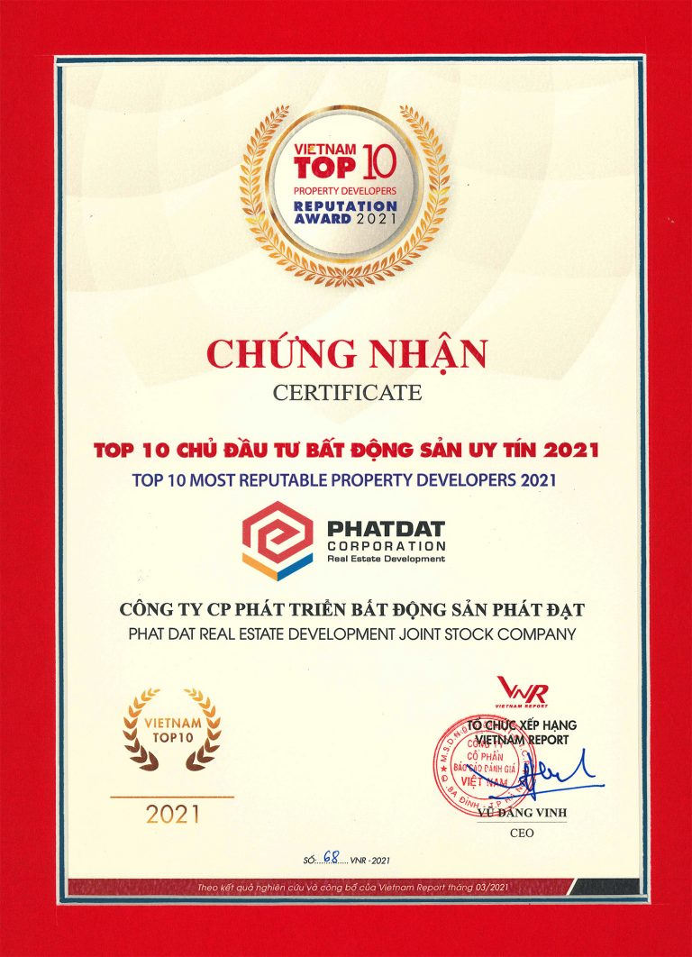 TOP 10 CHỦ ĐẦU TƯ BẤT ĐỘNG SẢN UY TÍN NĂM 2021
