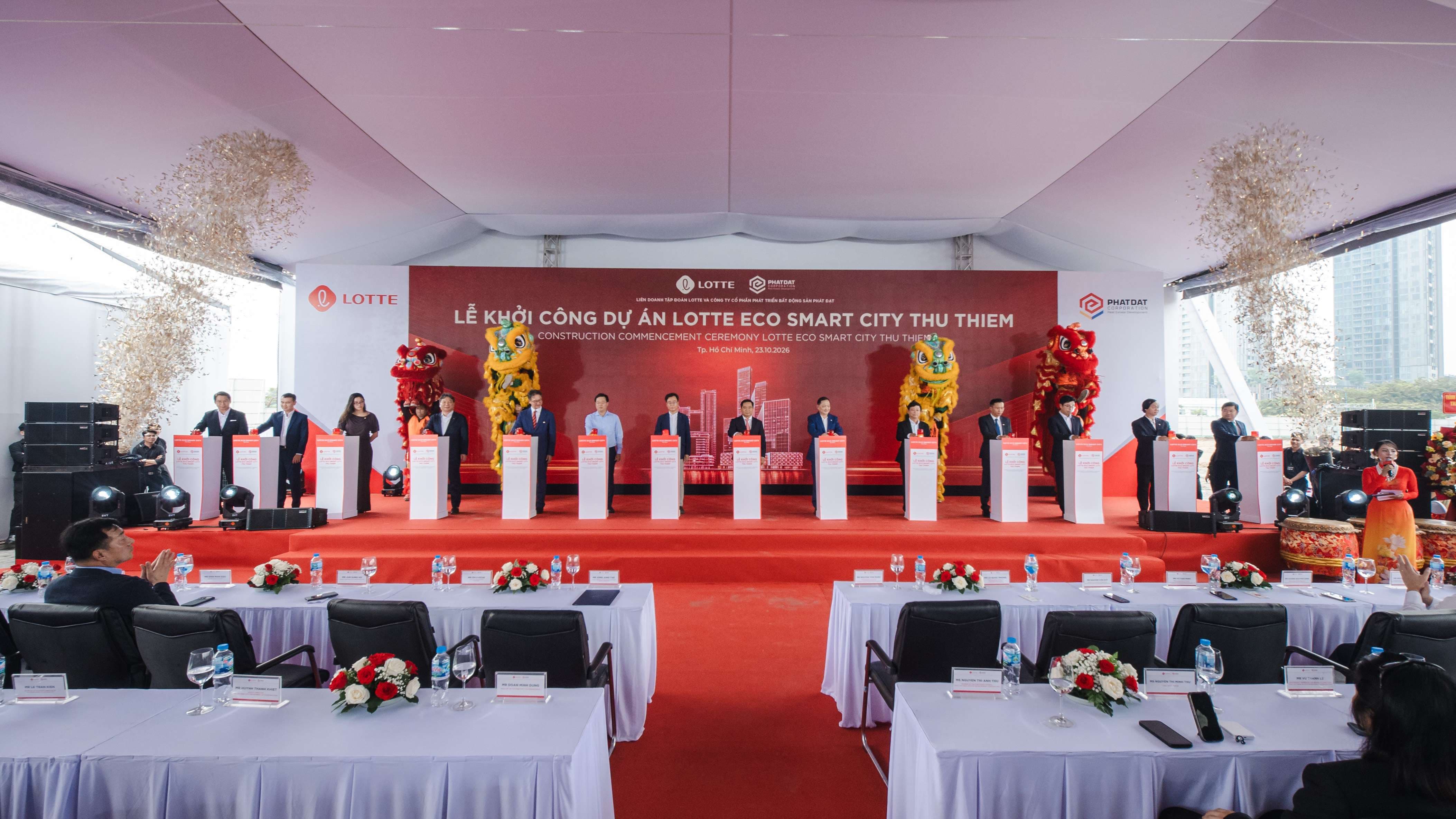 Lotte và Phát Đạt chính thức khởi công Dự án Lotte Eco Smart City Thu Thiem
