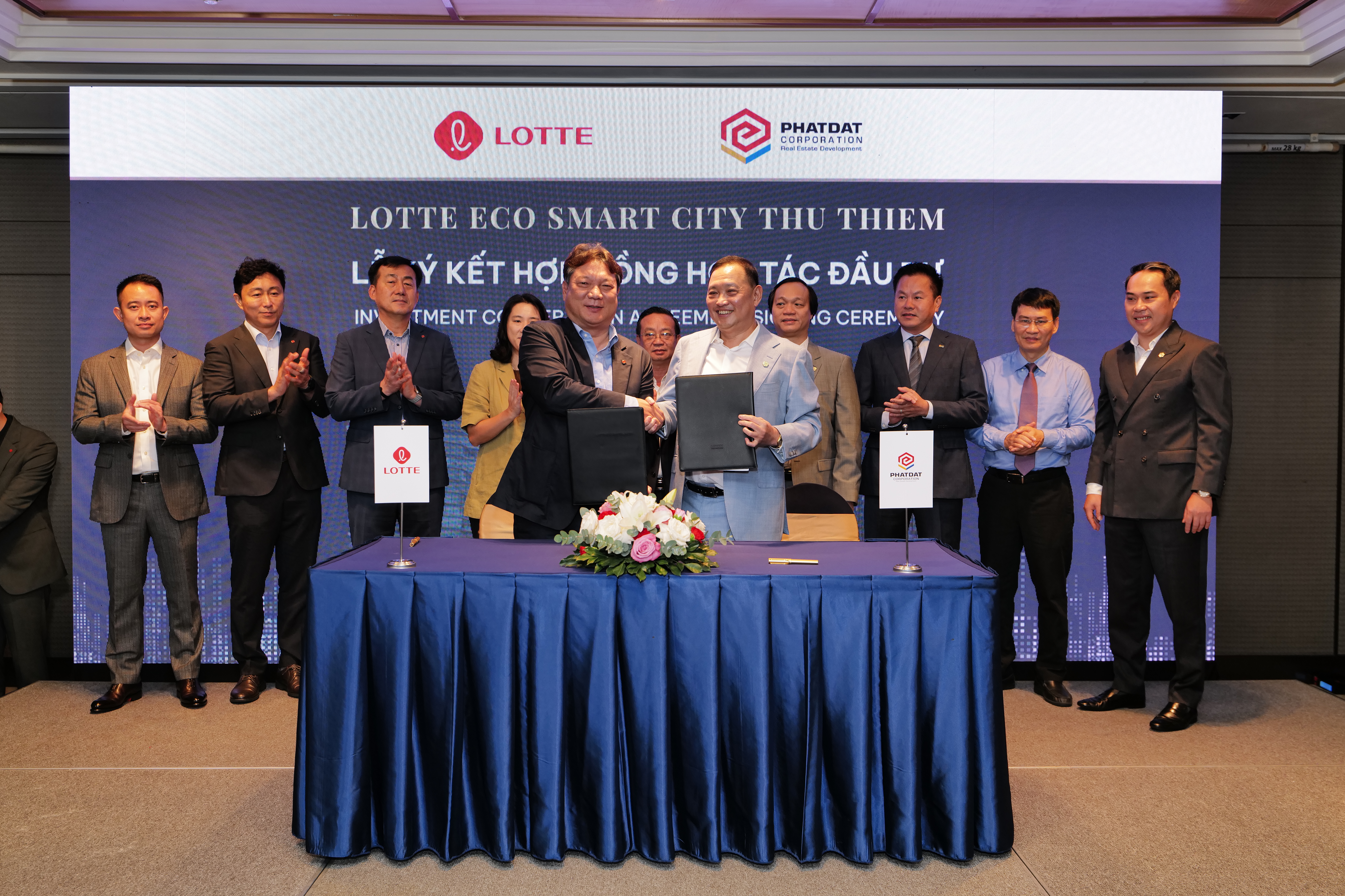 Lotte và Phát Đạt chính thức ký kết Hợp đồng Hợp tác Đầu tư  dự án Lotte Eco Smart City Thu Thiem