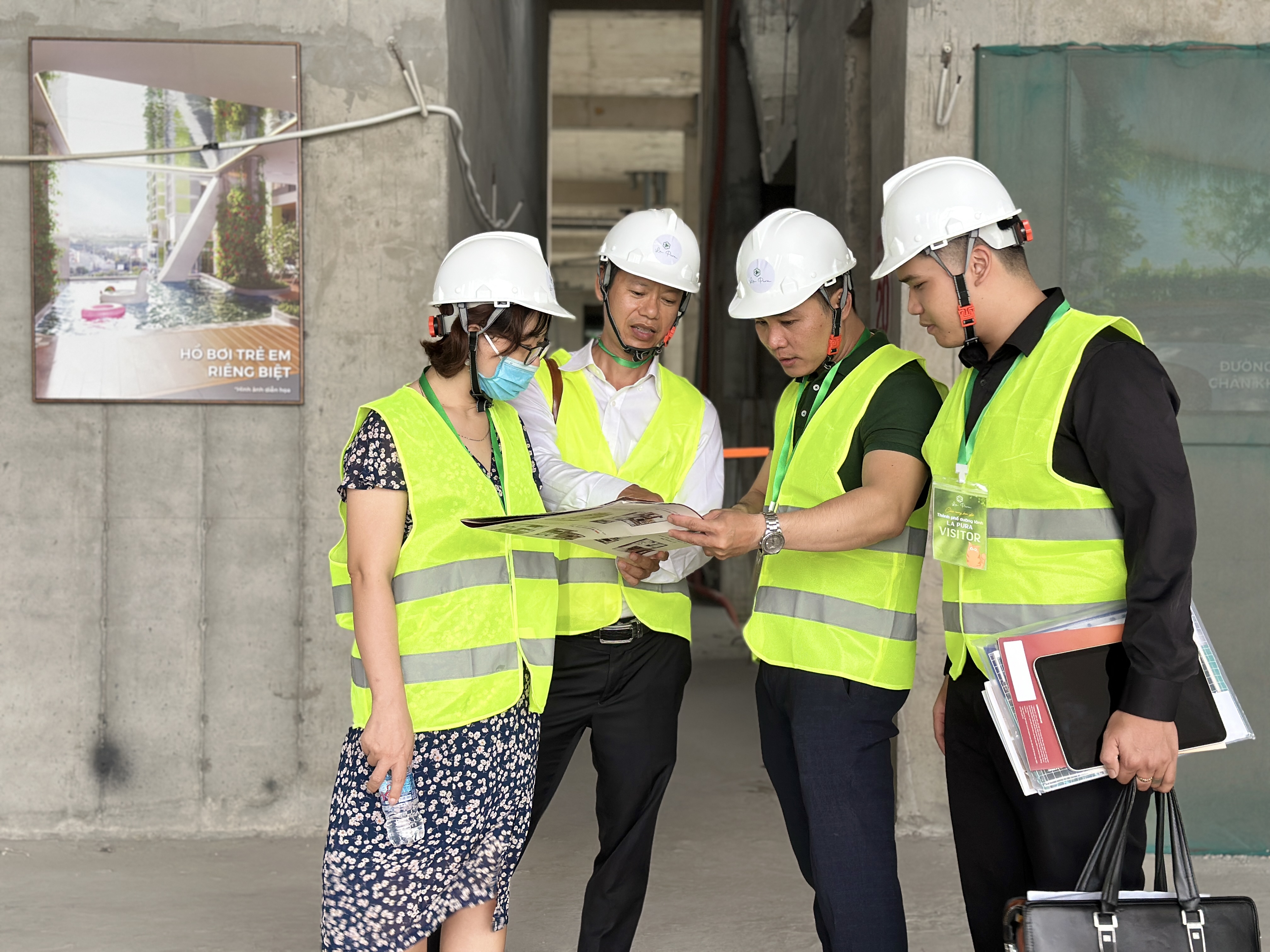 Tổ chức tham quan công trường La Pura, tăng trải nghiệm thực tế cho khách hàng