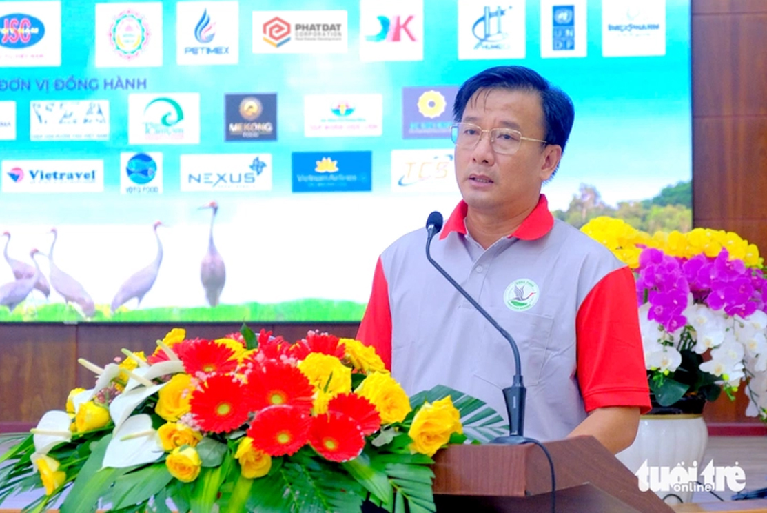 UBND tỉnh Đồng Tháp tổ chức chương trình tiếp nhận sếu đầu đỏ tại Vườn quốc gia Tràm Chim năm 2026 (đợt 2)