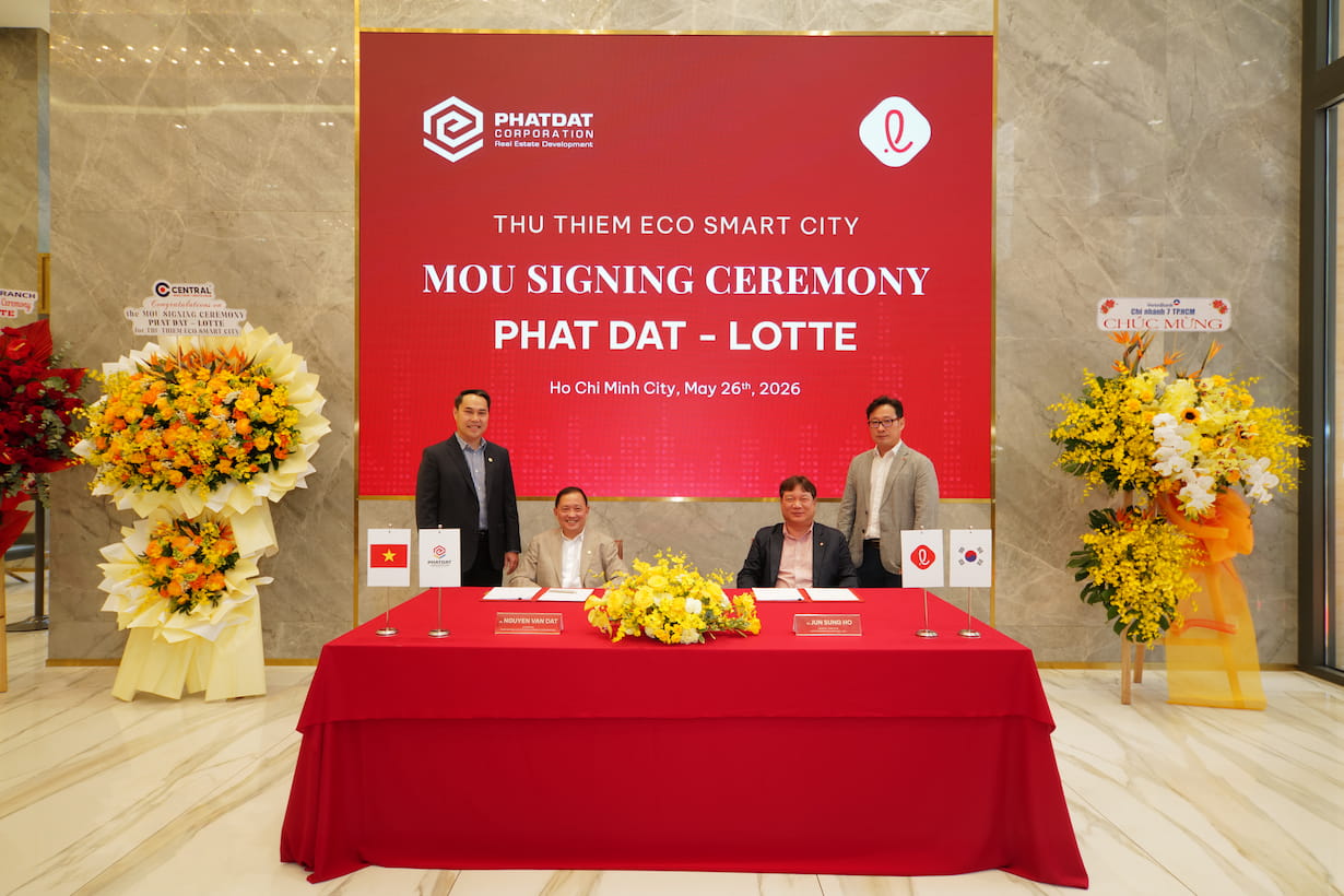 PHÁT ĐẠT VÀ LOTTE KÝ KẾT BIÊN BẢN GHI NHỚ HỢP TÁC DỰ ÁN THU THIEM ECO SMART CITY