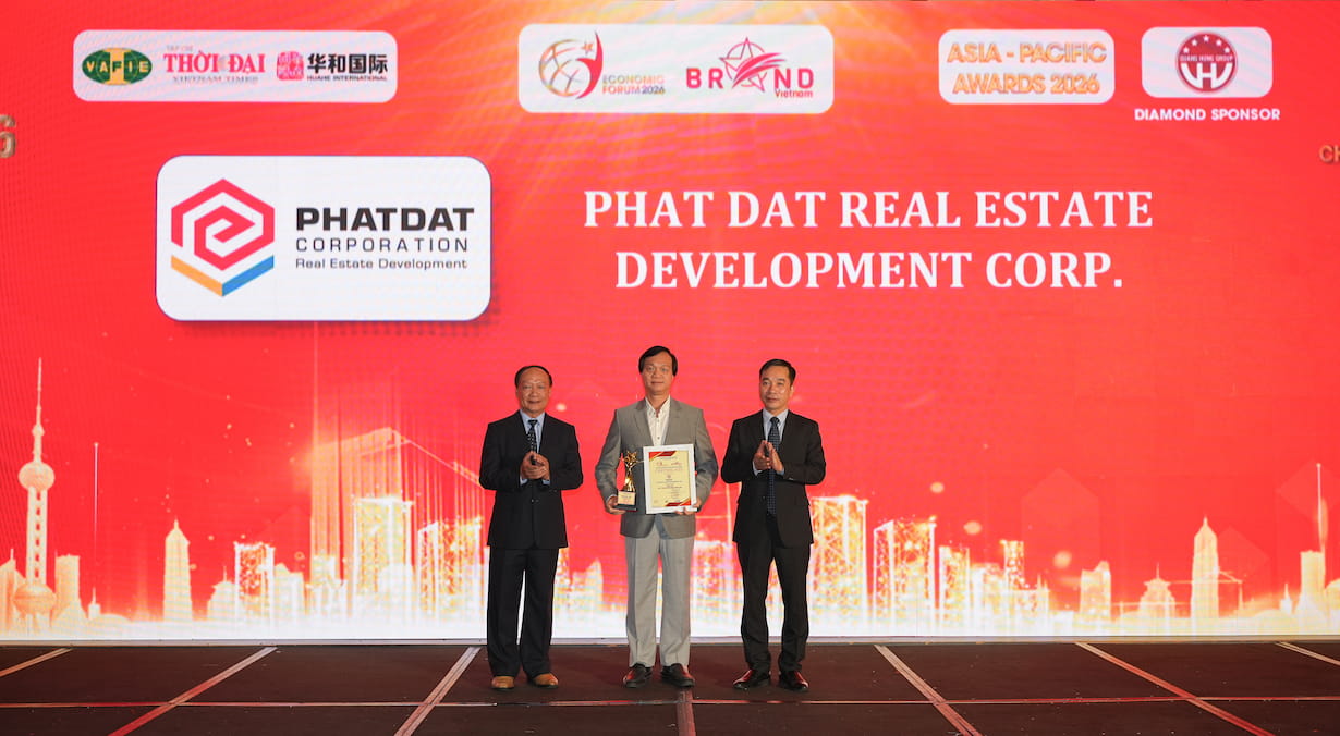 Phát Đạt nhận giải Top 10 Thương hiệu Tiêu biểu Châu Á - Thái Bình Dương 2026